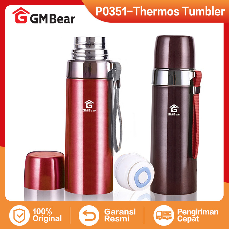 iNstansday- GM Bear Termos Stainless Steel 500ml P0351 - Termos Tumblr Hot & Cold