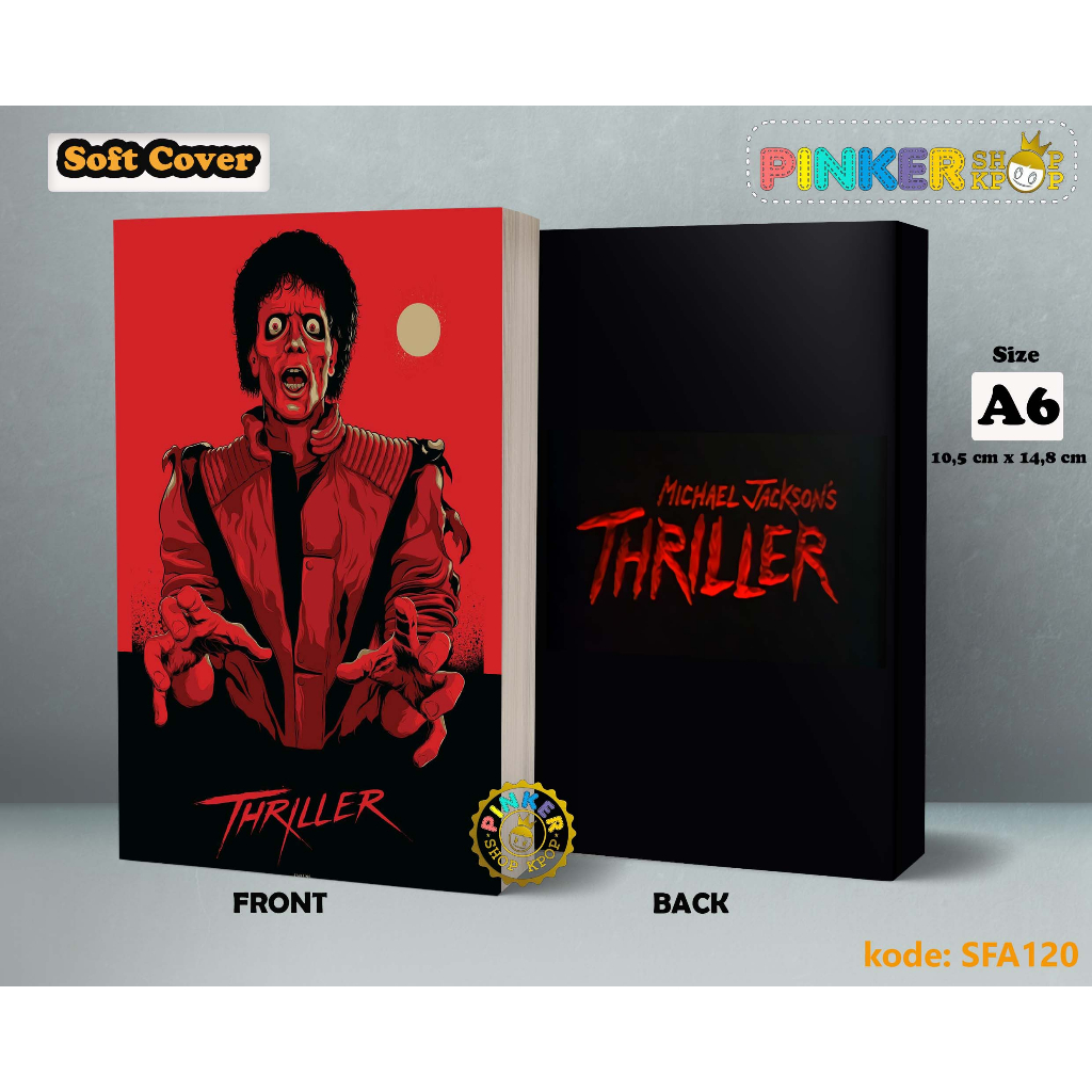 

(SFA120) Pocket Note 80's Michael Jackson Thriller Softcover A6/A55 Buku Tulis catatan Notes Agenda Planner Jurnal