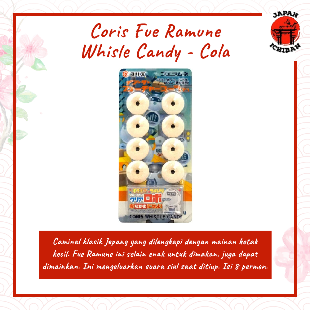 

Coris Fue Ramune Whistle Candy - Permen Siul Anak Original Japan
