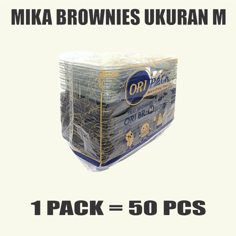 Mika Brownies M Medium Tray Box Sushi Uk Sedang Dus Semua Jasa Kirim