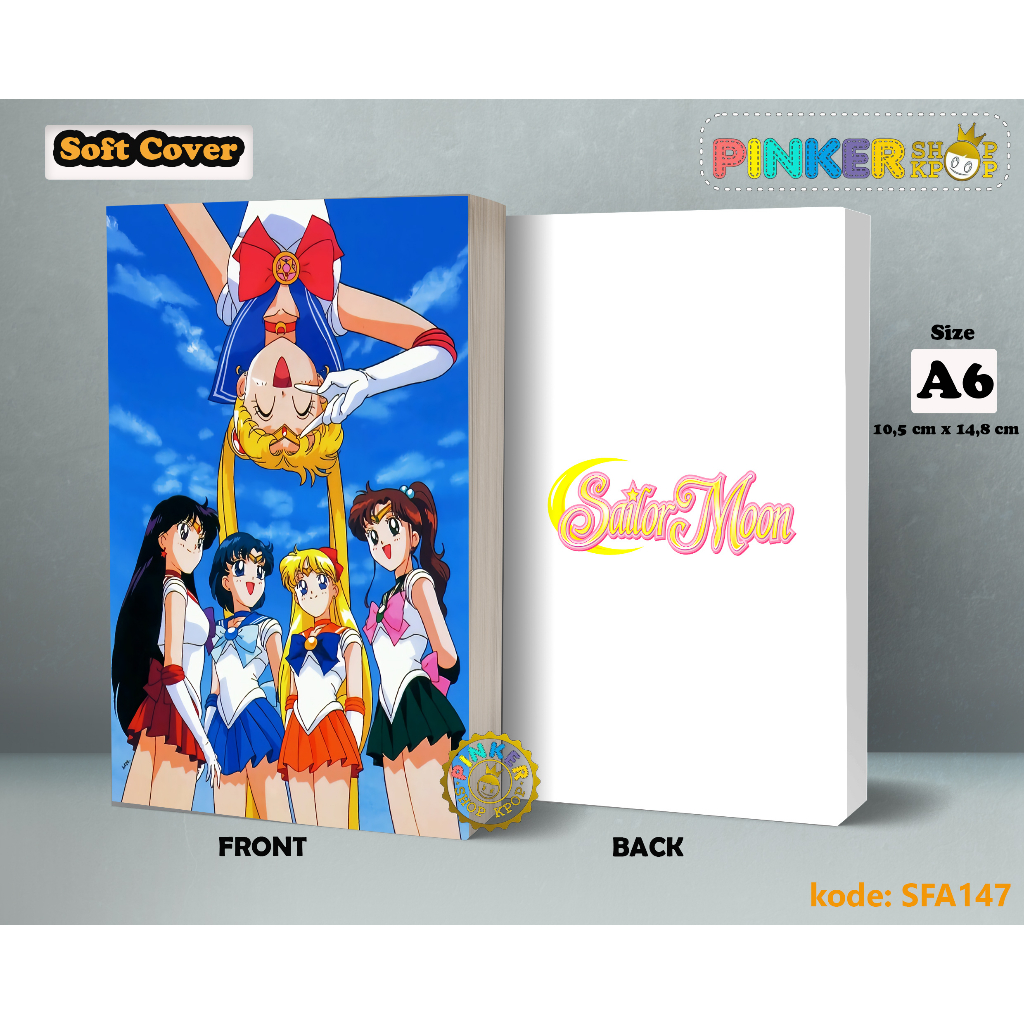 

(SFA146) Pocket Note sailormoon 2 Softcover A6/A5 Buku Tulis catatan Notes Agenda Planner Jurnal