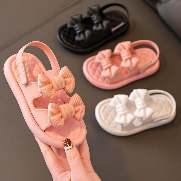 Sandal Anak Jelly ELSANA Pita Double Import / Sendal Anak Perempuan Karet Empuk / Sandal Tali Anak Perekat Lucu