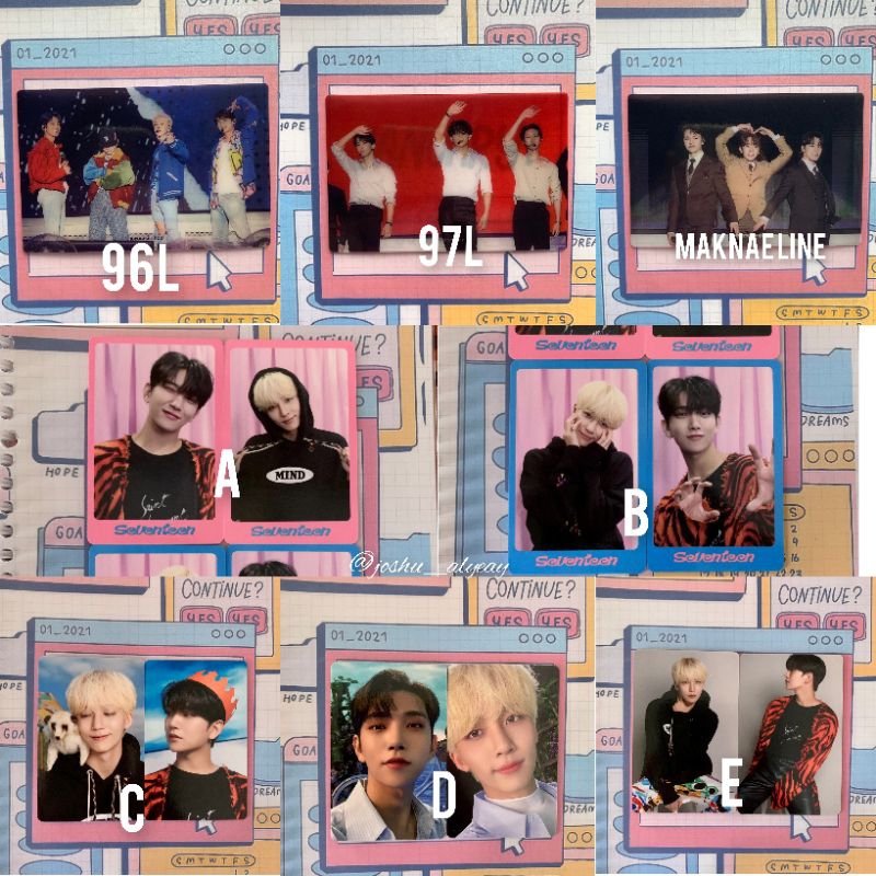 [CLEARANCE SALE] POB Photocard Joshua Jeonghan Dicon Photoset Memorybook Caratland Digitalcode Seven