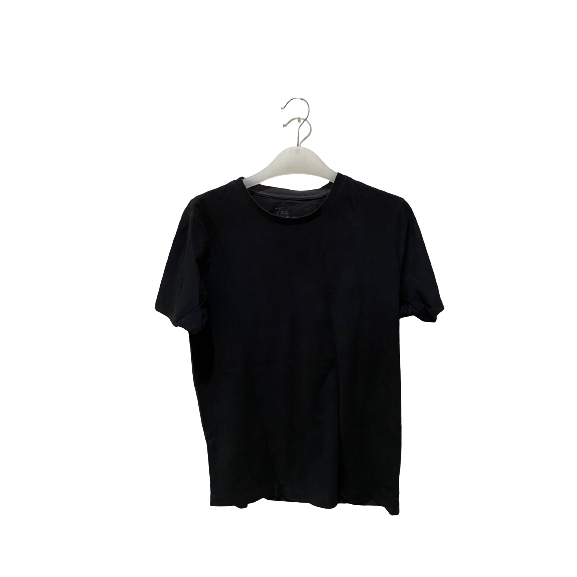 Kaos Polos Santai Giordano Original T-Shirt Hitam - Size M