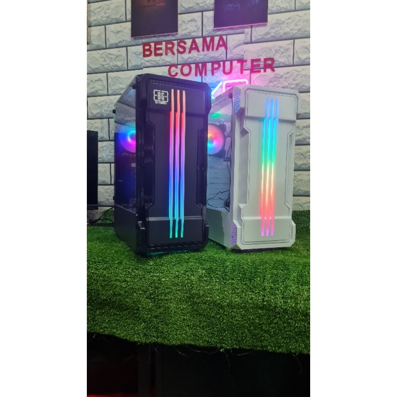 PC Gaming core i7 monitor led  key mouse full set siap pakai