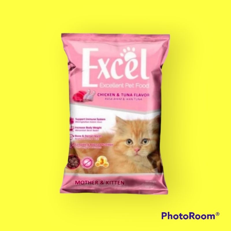 Excel mother kitten 500gram makanan kucing