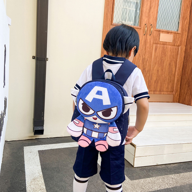 Naomi - 3D Takahiro Kids Backpack - Tas Paud TK Karakter Animasi ransel Nylon Tebal anak cowok - Tas Naomi - Tas Anak Import - tas spiderman dino captain america Yuka