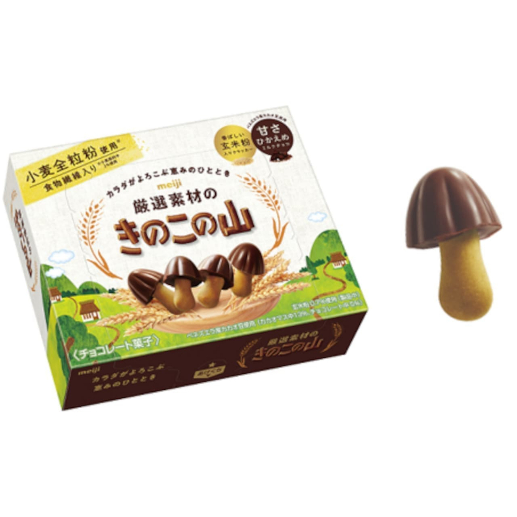 

Coklat Meiji Kinoko No Yama Mushroom Chocolate Cookies 65 Gram