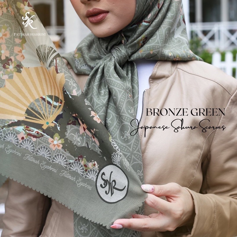 Japanesse Sakura Scarf SYR by Fatimah Syahrini✨