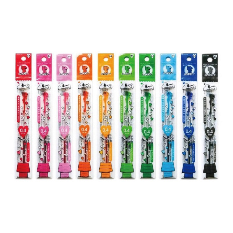

Pilot Hi-Tec-C Coleto Refill Snoopy 0.4mm Gel Ink Refill Tinta Isi Ulang LHKRF-10C4