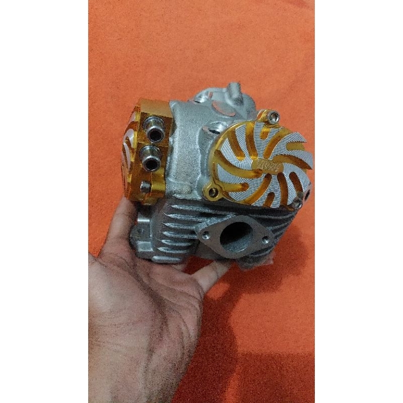 BLOK HEAD MIO 4 KLEP KOMPLIT ISI BLOCK HEAD YAMAHA MIO EGO NOUVO 4 VALVE