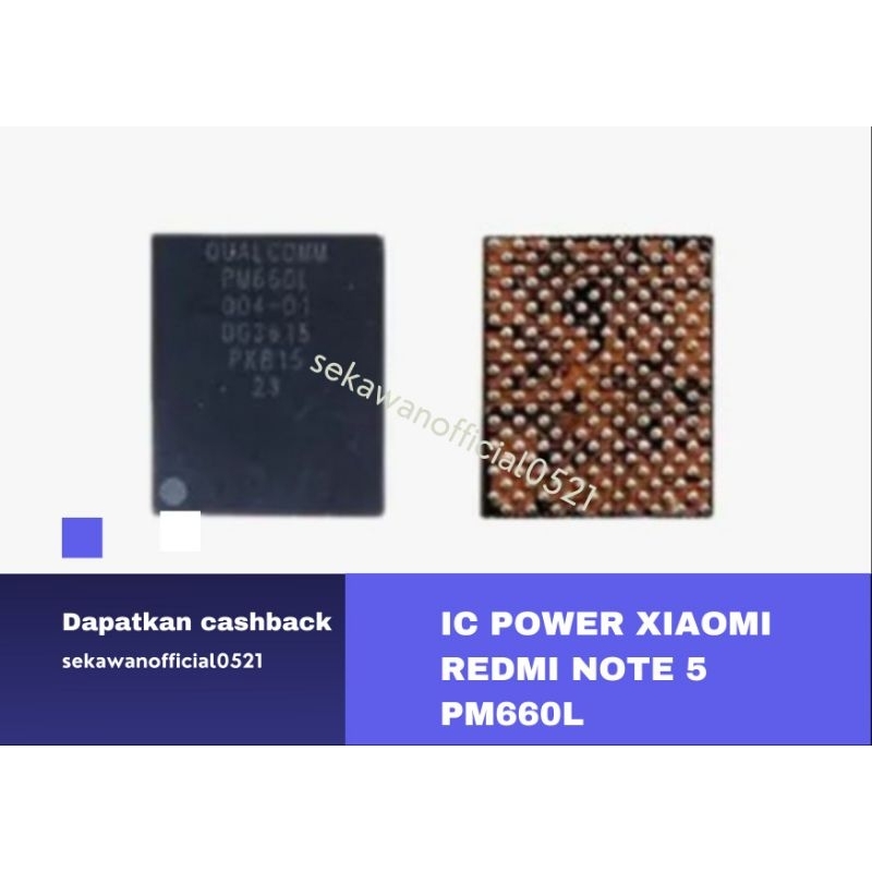 IC POWER XIAOMI REDMI NOTE 5 PM660L