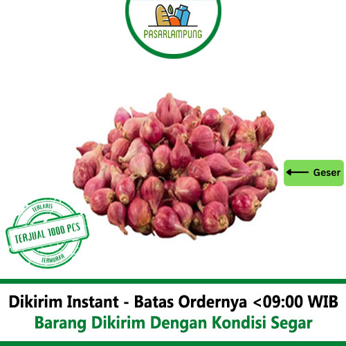 Bawang Merah Brebes 250 Gram Pasar Lampung