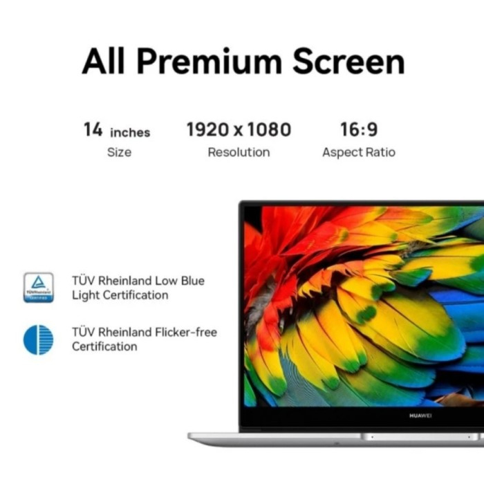 Huawei Matebook D14 i5-1155G7 8GB+512GB Win11 Ultra Thin Full Metal