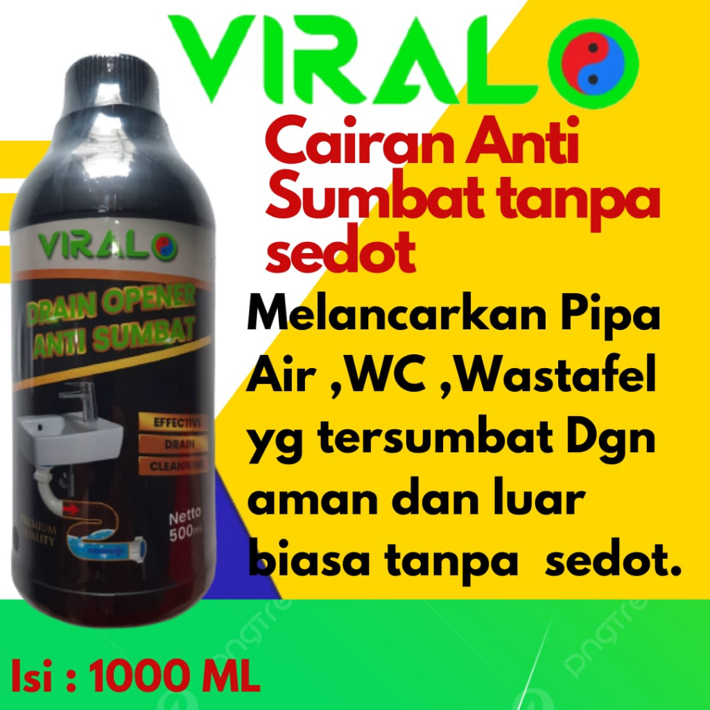 DRAIN OPENER VIRALO ANTI SUMBAT PIPA WESTAFEL / WC 500 ml
