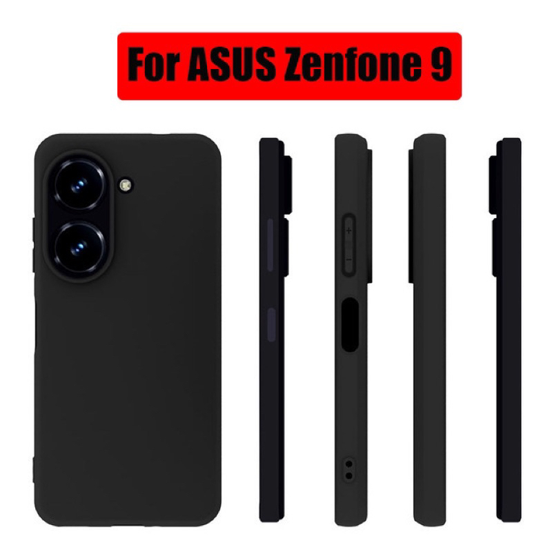 Softcase Hitam Black Asus Zenfone 9 ( indonesia ) Soft Case Black premium / Casing Doff Anti Glare / Silikon Anti Minyak / Karet lembut Bahan original / Sofcase Anti keringat / Silicone 5G / Plastik / Silicone / Tpu Zenfone9 4G 5G