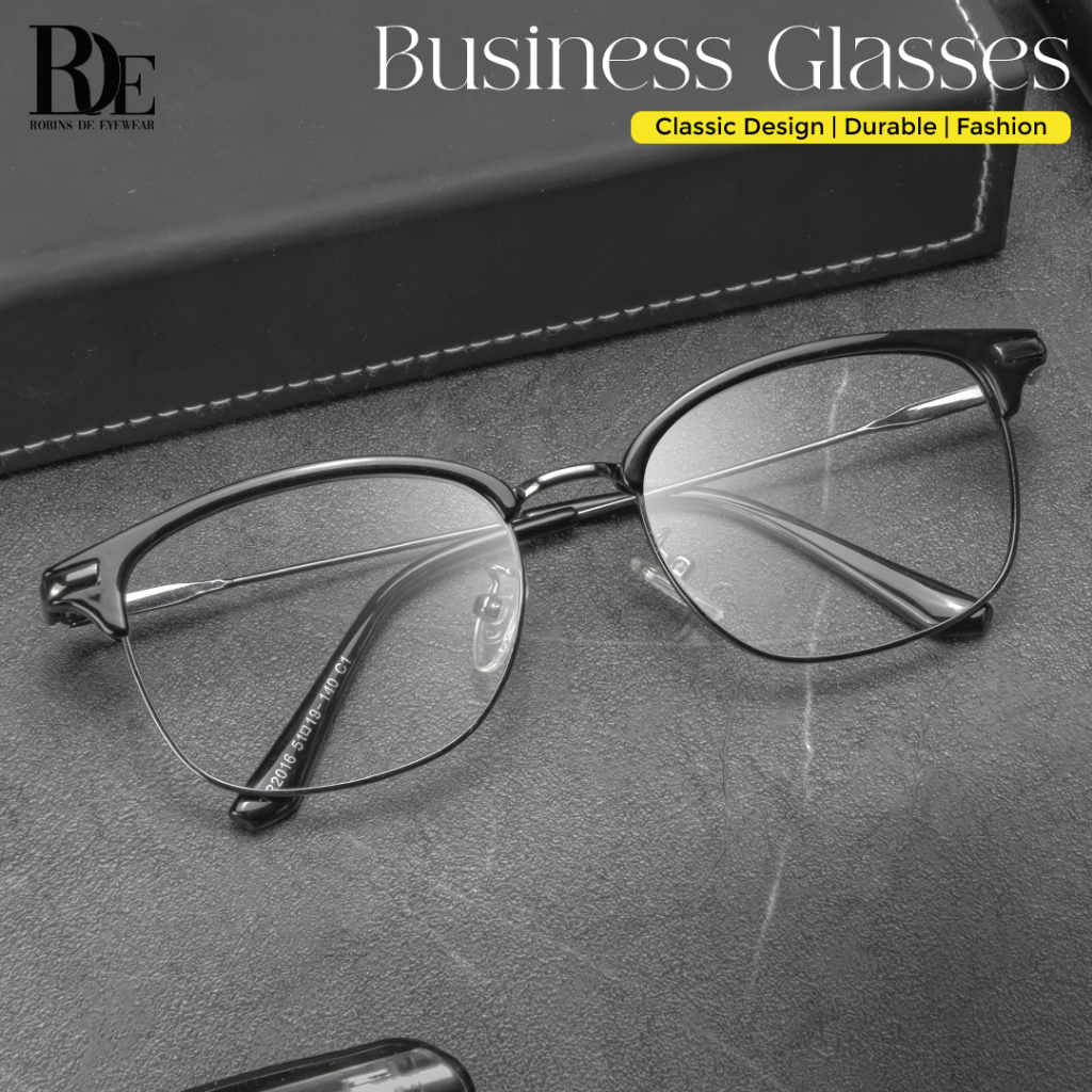 ROBINS Kacamata Photocromic Minus Style Bisnis Lentur Anti Radiasi Komputer Frame Kacamata Fashion Modern Blueray Bluecromic 2016-5