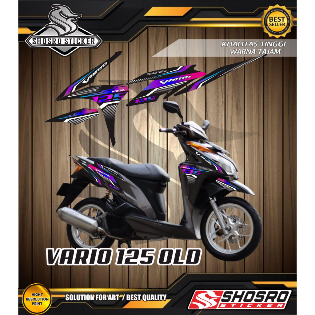 STICKER HONDA MOTOR VARIO 125 OLD  / STRIPING MOTOR VARIO  / STIKER VARIO CARBU 125 VARIASI HONDA VA