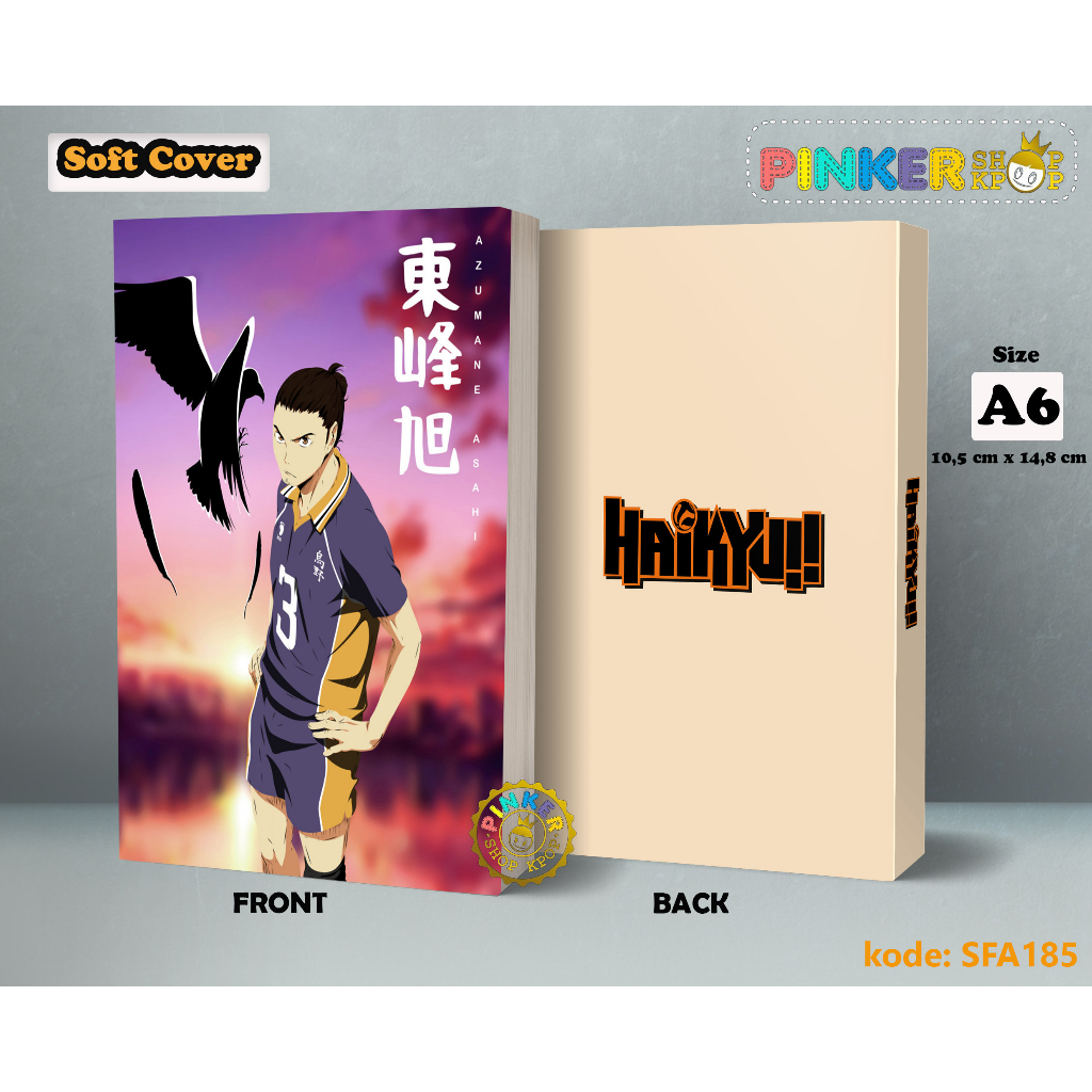 

(SFA185) Pocket Note Anime Haikyuu AZUMA Softcover A6/A5 Buku Tulis catatan Notes Agenda Planner Jurnal