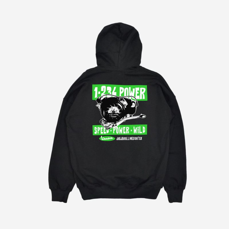 Jacket Zip Hoodie Vespa 1.234 Power
