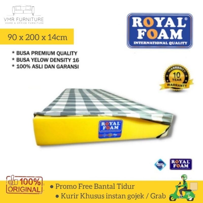 Kasur Busa Royal Foam 90x200x14cm Kurir Khusus Grab / gojek