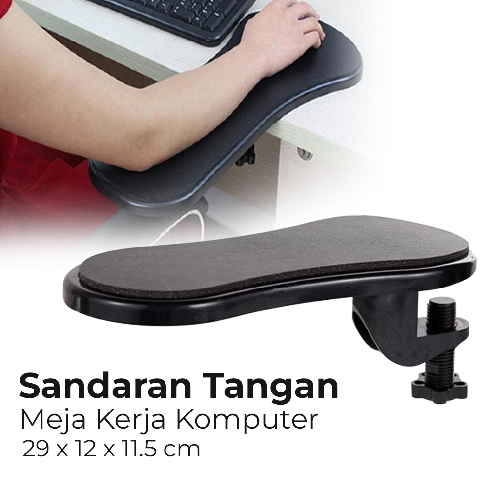 Sandaran Tangan Meja Kerja Komputer Arm Rest Pad - 91526 - Black