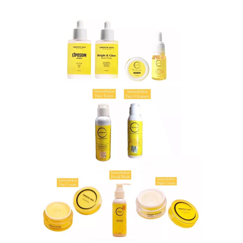 Smoothskin Night Cream/ Smoothskin Day Cream / Smoothskin Serum Liposom / Smoothskin Serum Brigh&Glo