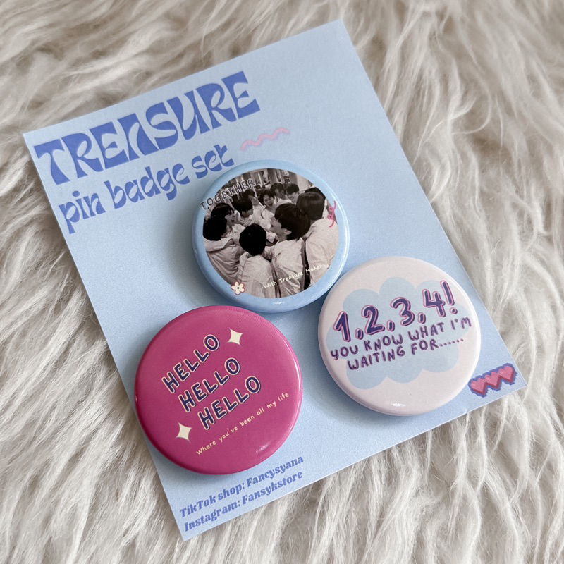 TREASURE PIN BADGE SET - PENITI BROS KPOP