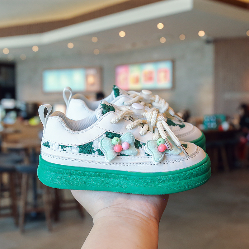 Sepatu Pita Anak Perempuan Import 30496 Sport Sneakers Kids Shoes Sepatu Anak Sekolah