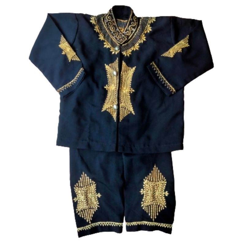 BAJU KARNAVAL ANAK ACEH/BAJU ACEH COWOK MOTIF PINTU ACEH 05