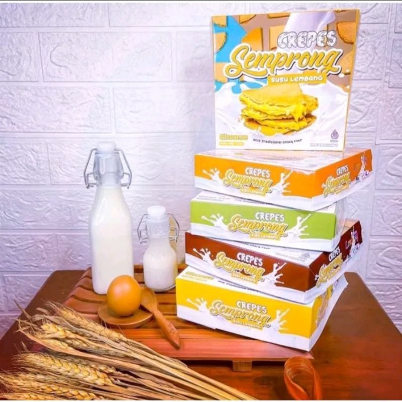 

Crepes Semprong Tiramisu Susu Lembang