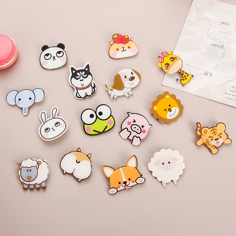 COD❤️Pin Akrilik Lucu Aksesoris Seri (Animal) untuk Tas Cute Pin Brooch Pin Bros Acrylic Korean Style-A.one