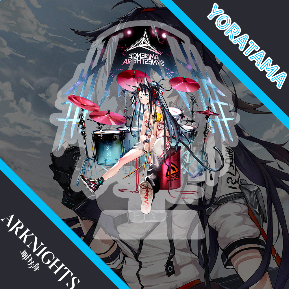 Standee Figure Blaze Ambience Skin Arknights, Stand Figure Anime