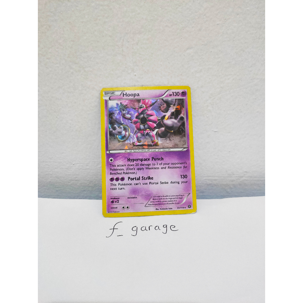Hoopa 51/114 Shattered Hologram Pokemon Card Kartu TCG English