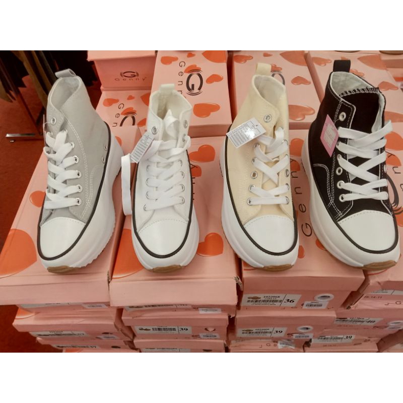 SEPATU SNEAKERS WANITA WEDGES HIGHCUT GENNY