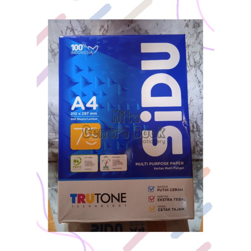 

HVS SIDU A4 75GSM/HVS EKON F4 75GSM /500Lembar