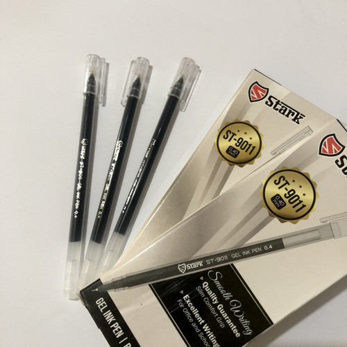 Pulpen Gel Merk Stark 0,40 mm / Ballpoint STARK Hitam | cunvalla