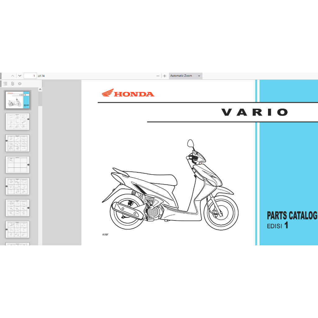 motor Honda-Vario Buku Parts Catalogue Copian Honda Katalog-Suku-Cadang-Honda-Vario