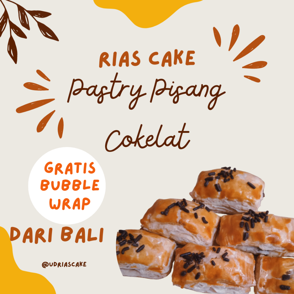 

ECER PASTRY PISANG COKLAT SERIBUAN MURAH OLEH OLEH BALI