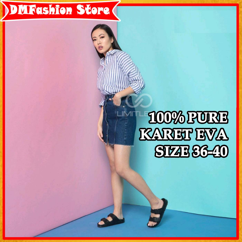 Sandal Slip On Wanita Sendal Korea Sandal Korea Santai Wanita Remaja Kekinian Terbaru Slip Korean St