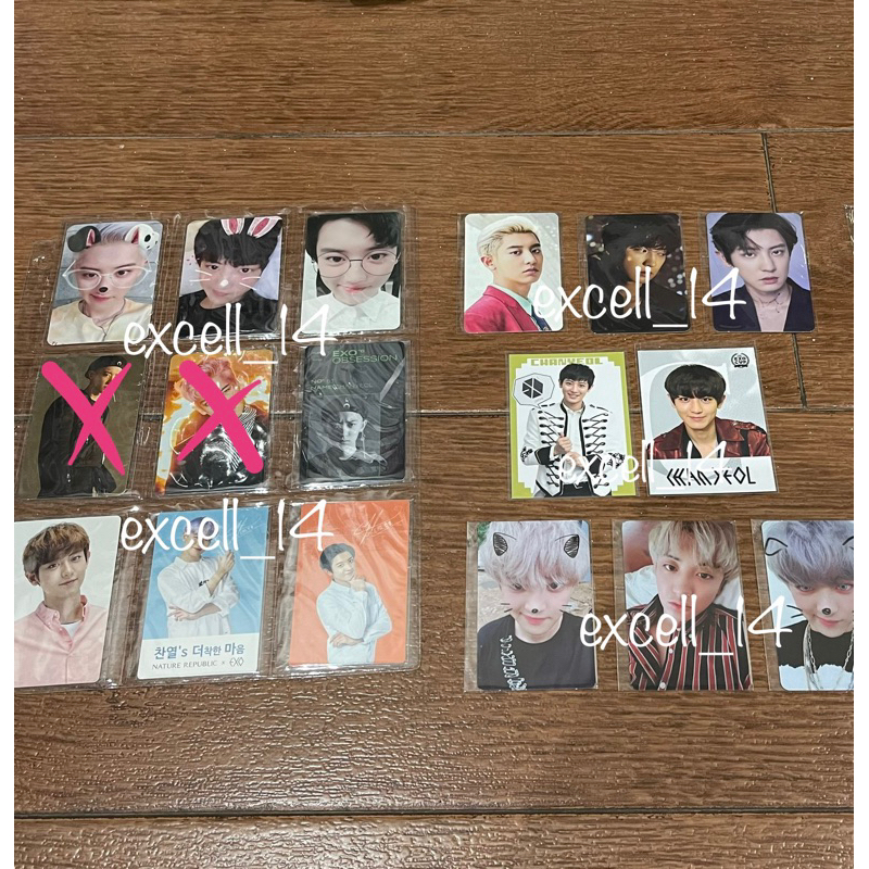 PC / Photocard Chanyeol EXplOration Fortune Card set + bundling all PC Chanyeol