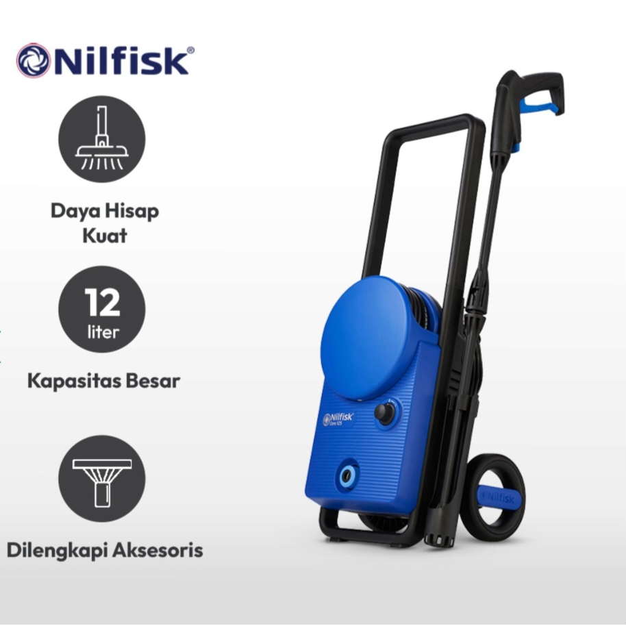 NILFISK HIGH PRESSURE CLEANER 125 BAR / ALAT SEMPROT AIR PENCUCI MOBIL