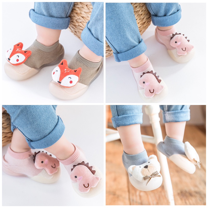 SEPATU BAYI BONEKA 3D PREWALKER BAYI ANTI SLIP