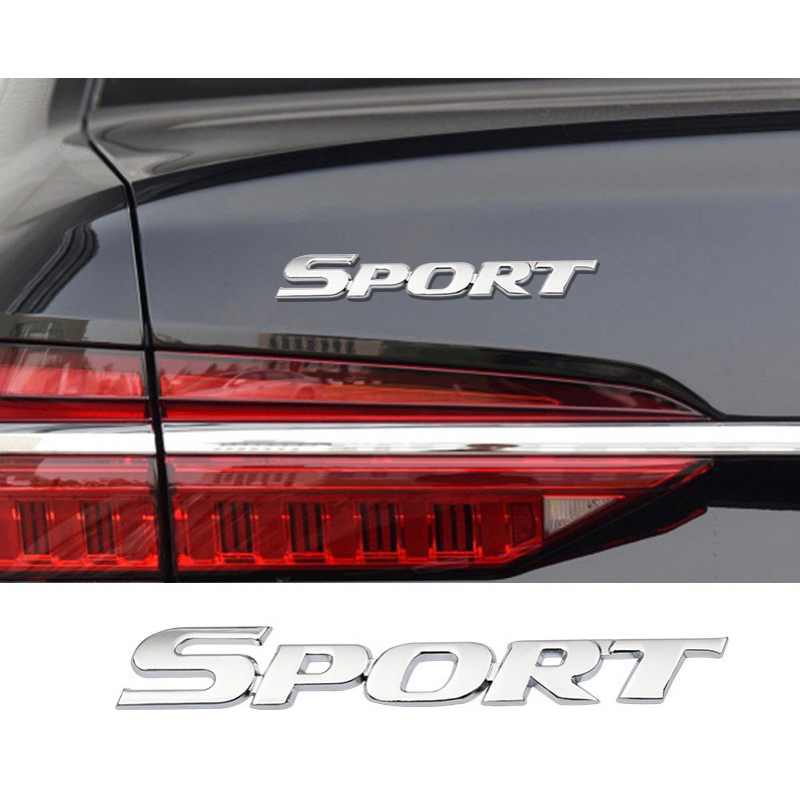 Emblem Mobil Tulisan Sport