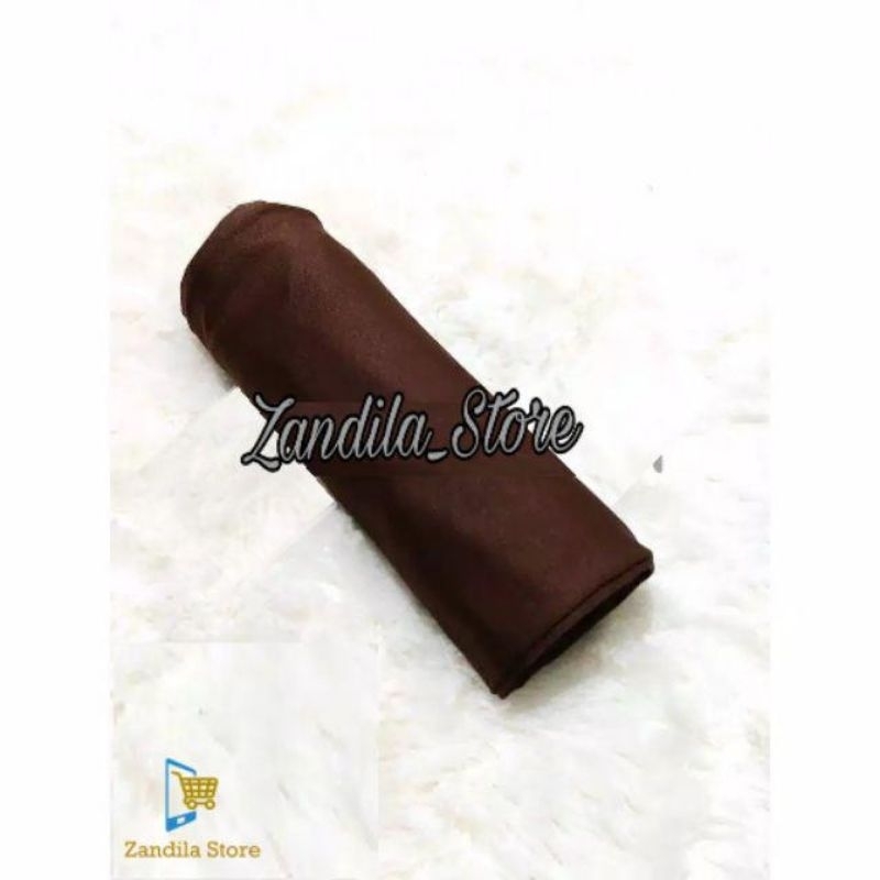 NUZ Celana Legging Short Pant Spandek Std & Jumbo-COKLAT TUA