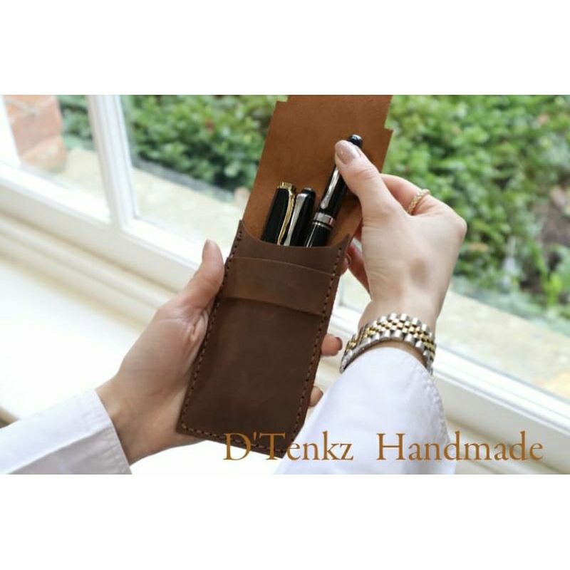 

Pen Sleeve tempat pen kulit sapi asli