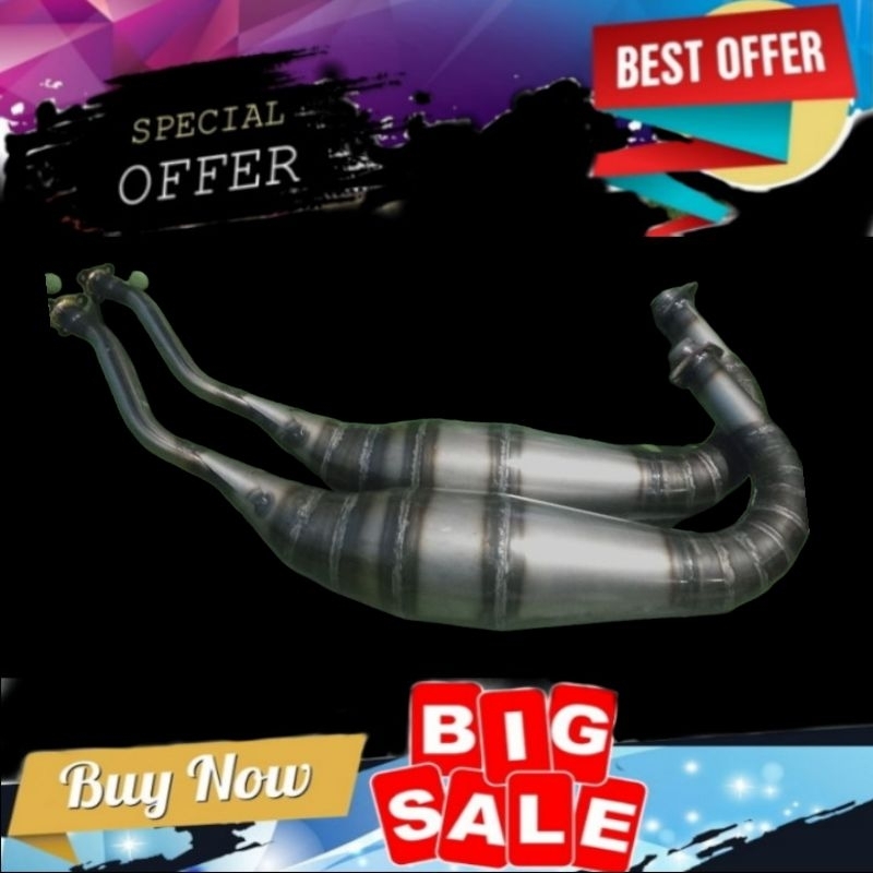 PROMO LAMBUNG/PERUT KNALPOT NINJA 150 R RR SS MODEL KOBRA.