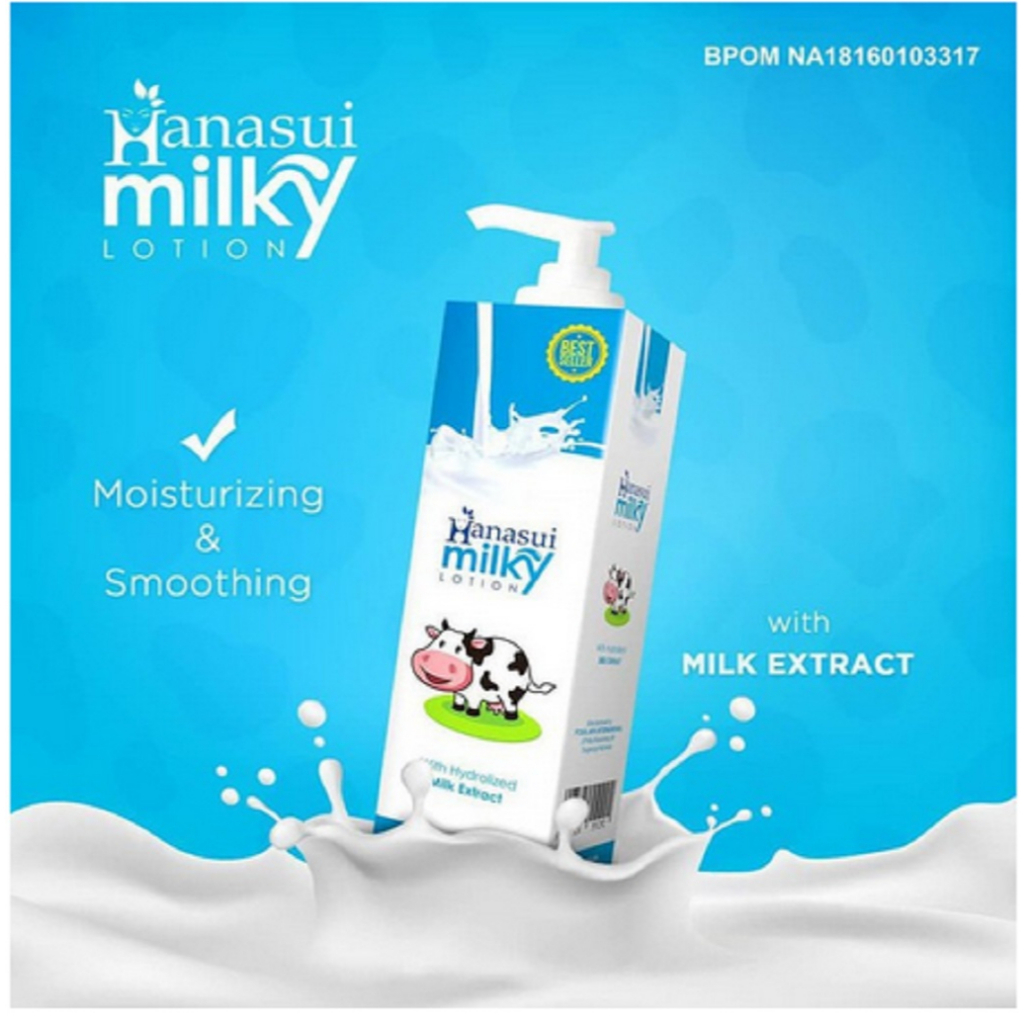 ✨SHASYA✨HANASUI (✔️BPOM) Milky Lotion with Milk Extract | Body lotion susu hanasui