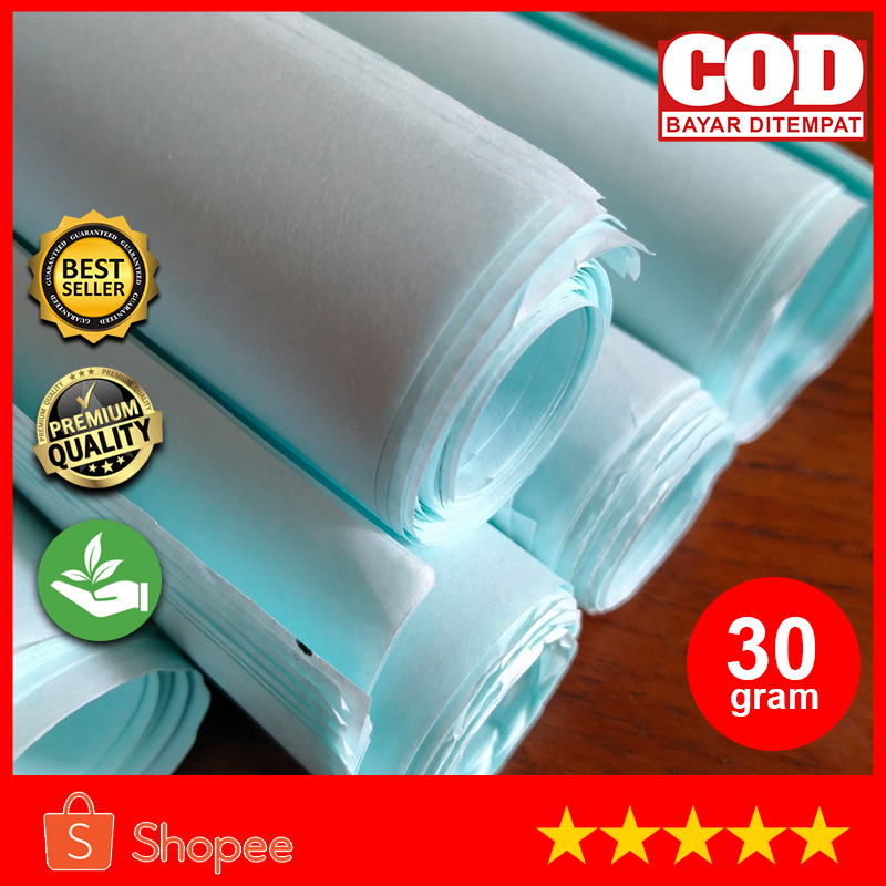 KERTAS LAYANGAN ENZA WARNA BIRU MUDA / DORSLAG / 30 GSM / UKURAN 44 X 69 CM 1 ROLL ISI 14 LEMBAR