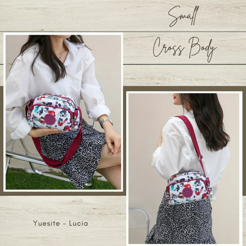 TAS SELEMPANG WANITA YUESITE LUCIA SLINGBAG IMPORT MOTIF